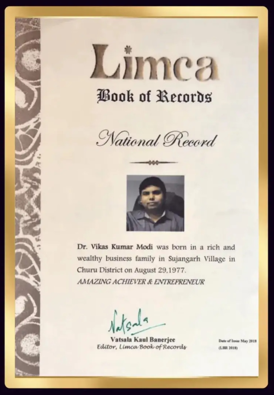 Limca Book of Records | National Record